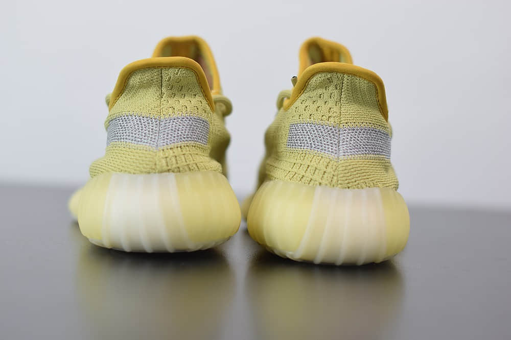 阿迪达斯ADIDAS YEZZY 350 V2黄侧透满天星休闲慢跑鞋纯原版本 货号:FX9034