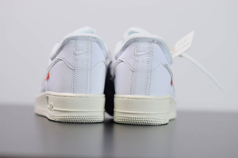 耐克OFF-WHITE X Air Force 1 OW空军一号联名白银低帮板鞋纯原版本 货号: AO4297-100