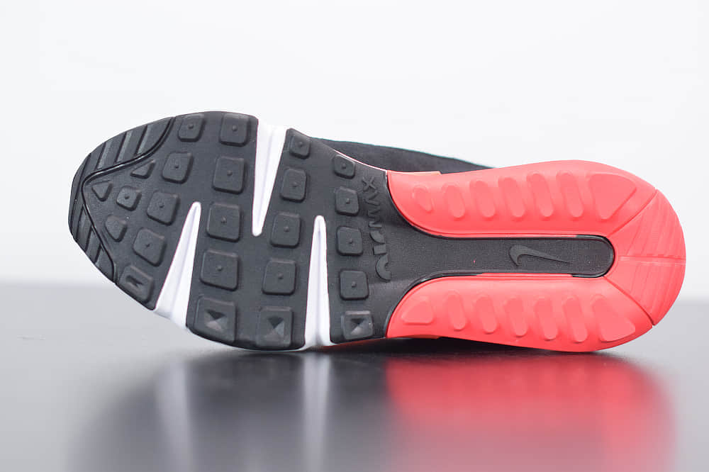 耐克Air Max 2090黑白红色色半掌气垫跑鞋纯原版本  货号:CU9174-600