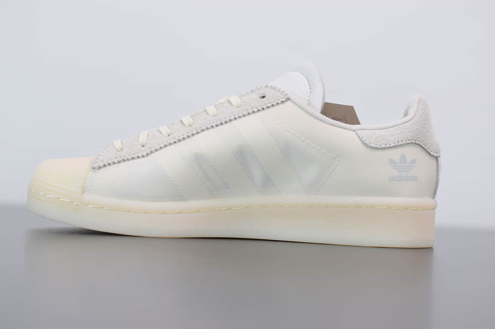 阿迪达斯Eason x adidas Originals SUPERSTAR陈奕迅联名款白色贝壳头板鞋纯原版本 货号:FX8116