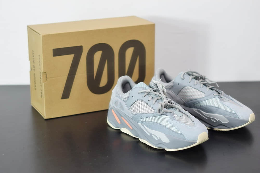 阿迪达斯Adidas YEEZY 700 Inertia蓝灰复古老爹鞋纯原版本 货号:EG7597
