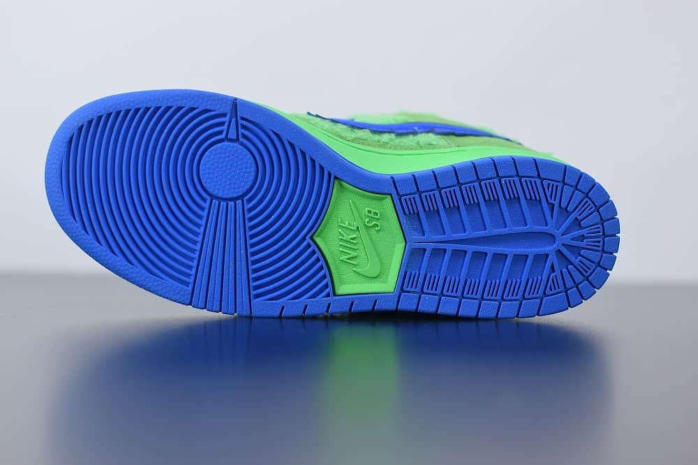 耐克Grateful Dead x Nike SB Dunk Low “Green Bear”绿蓝低帮跳舞小熊板鞋纯原版本 货号:CJ5378-300