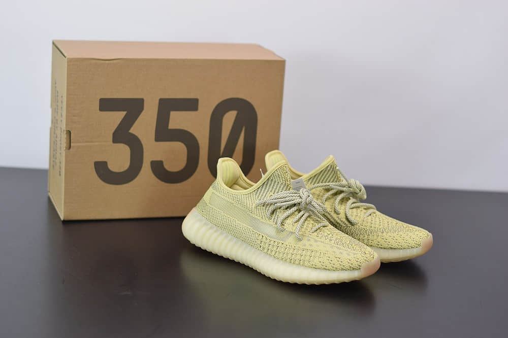 阿迪达斯ADIDAS YEZZY 350 V2丁黄满天星欧洲限定纯原版本 货号:FV3255
