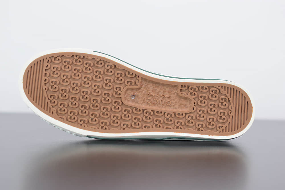 古驰Gucci Tennis 1977低帮帆布牛仔蓝休闲鞋纯原版本 货号：606111H0G104370