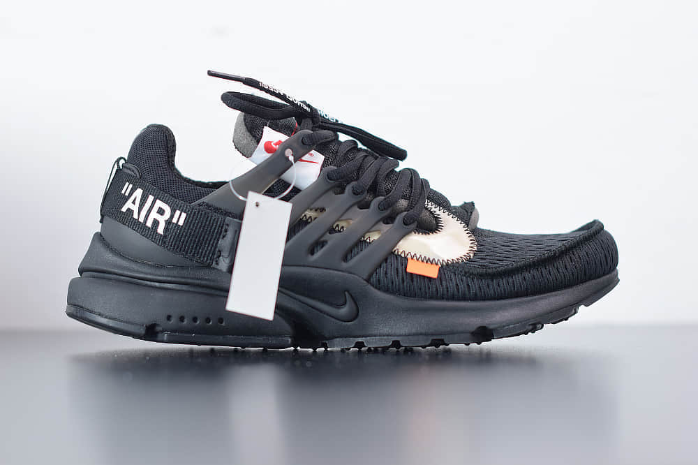 耐克Nike Air Presto x OFF-WHITE 2.0 The Ten耐克王解构OW黑色联名袜子跑鞋纯原版本 货号:AA3830-002