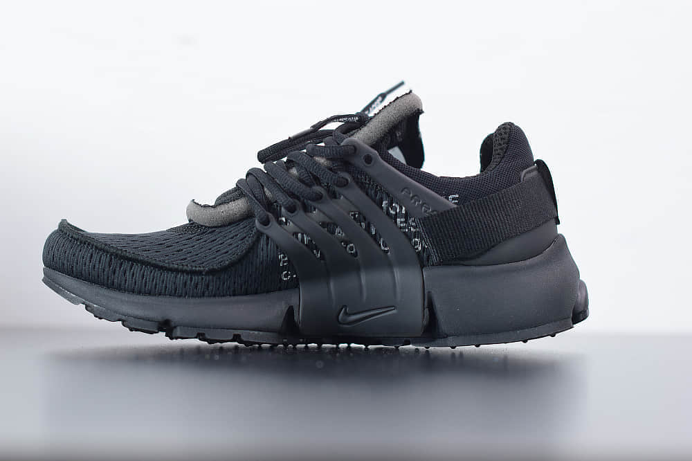 耐克Nike Air Presto x OFF-WHITE 2.0 The Ten耐克王解构OW黑色联名袜子跑鞋纯原版本 货号:AA3830-002