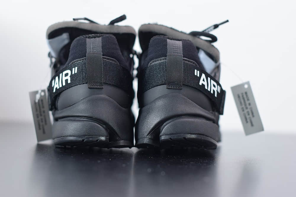 耐克Nike Air Presto x OFF-WHITE 2.0 The Ten耐克王解构OW黑色联名袜子跑鞋纯原版本 货号:AA3830-002
