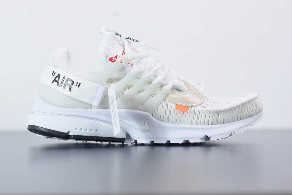 耐克Nike Air Presto x OFF-WHITE 2.0 The Ten耐克王解构OW白色联名袜子跑鞋纯原版本 货号:AA3830-100