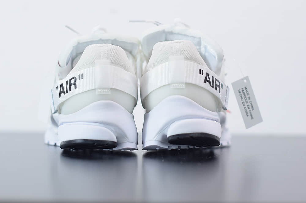 耐克Nike Air Presto x OFF-WHITE 2.0 The Ten耐克王解构OW白色联名袜子跑鞋纯原版本 货号:AA3830-100