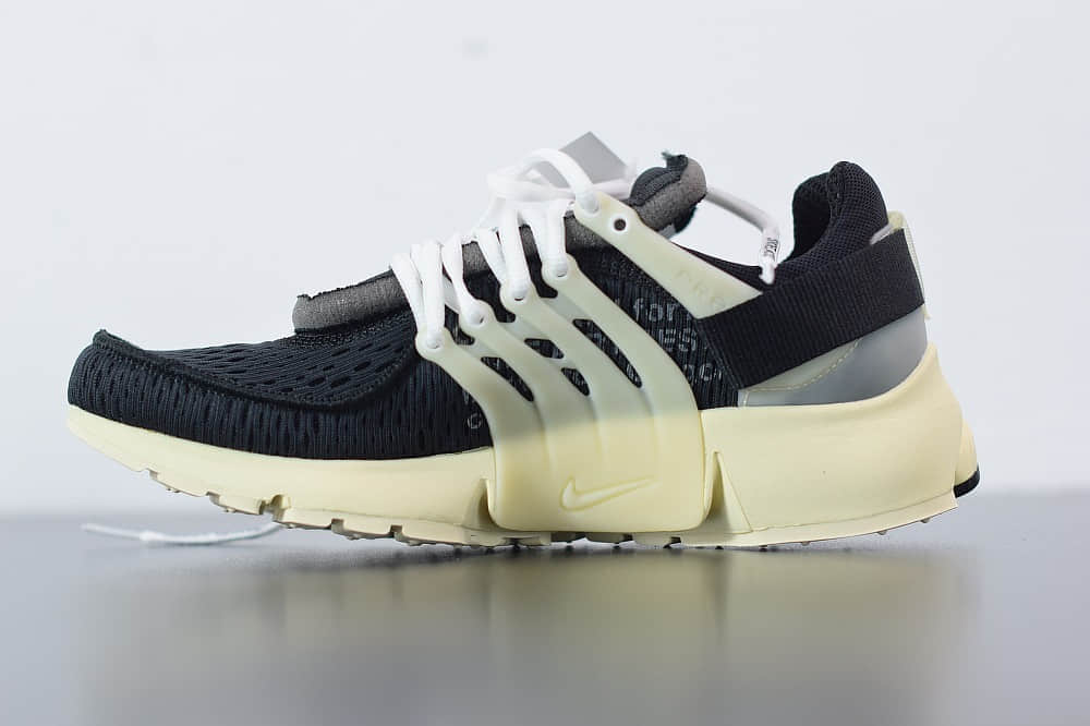 耐克Nike Air Presto x OFF-WHITE 2.0 The Ten耐克王解构OW黑白色联名袜子跑鞋纯原版本 货号：AA3830-001