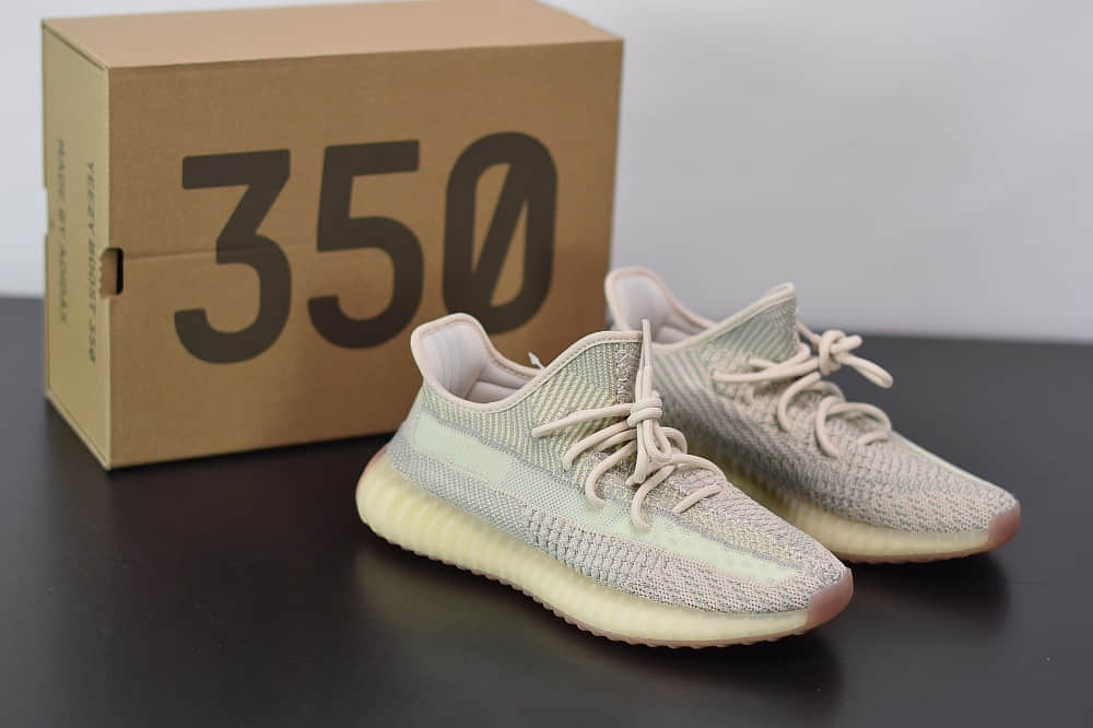 阿迪达斯 Adidas Yeezy Boost 350 V2天鹅白天使休闲慢跑鞋纯原版本 货号：FW3042