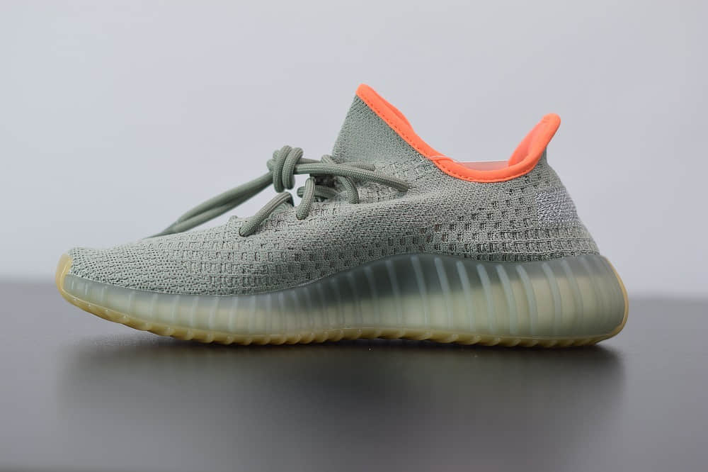阿迪达斯ADIDAS YEZZY 350 V2鼠尾草休闲慢跑鞋纯原版本 货号:FX9035