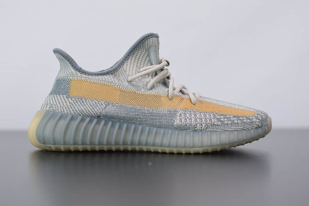 阿迪达斯ADIDAS YEZZY 350 V2灰蓝配色休闲慢跑鞋纯原版本 货号:FZ5421