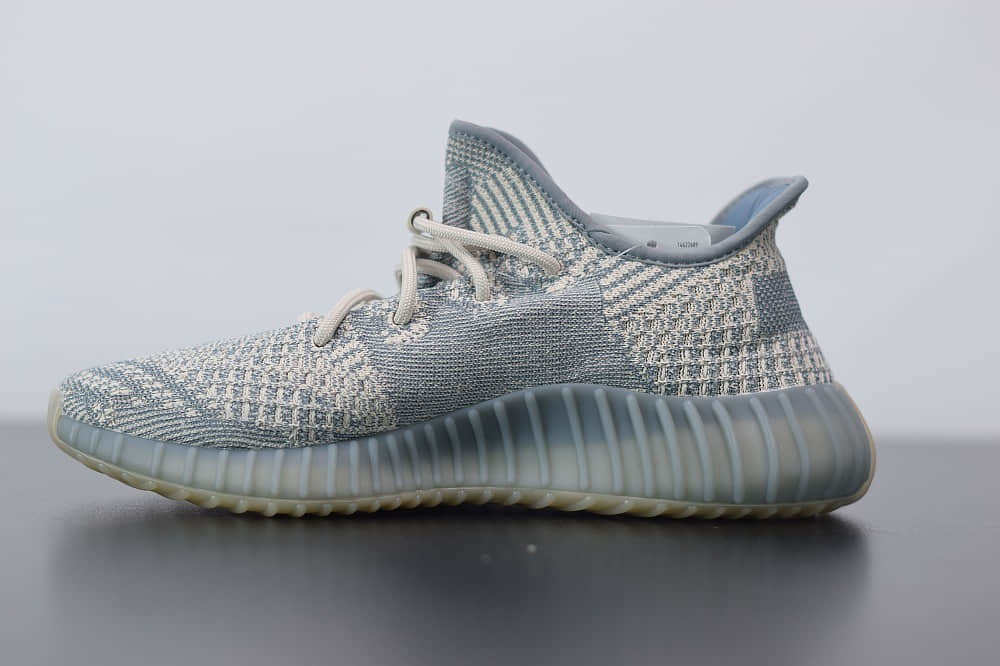 阿迪达斯ADIDAS YEZZY 350 V2灰蓝配色休闲慢跑鞋纯原版本 货号:FZ5421