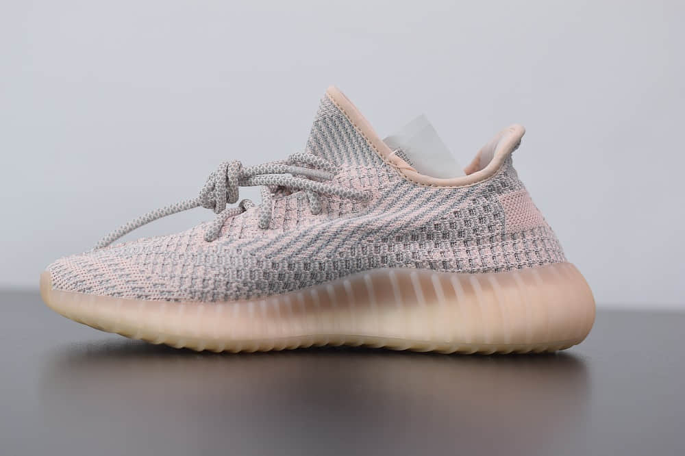 阿迪达斯ADIDAS YEZZY 350 V2粉天使爆米花休闲慢跑鞋纯原版本 货号:FV5578