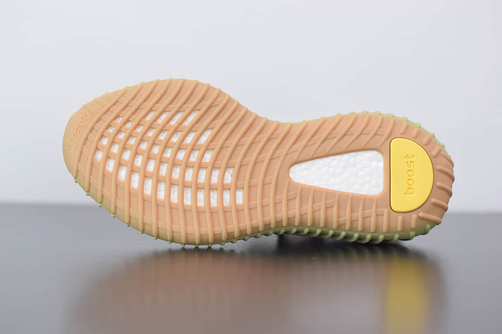 阿迪达斯adidas Yeezy Boost 350 V2硫磺抹茶绿爆米花休闲慢跑鞋纯原版本 货号:FY5346