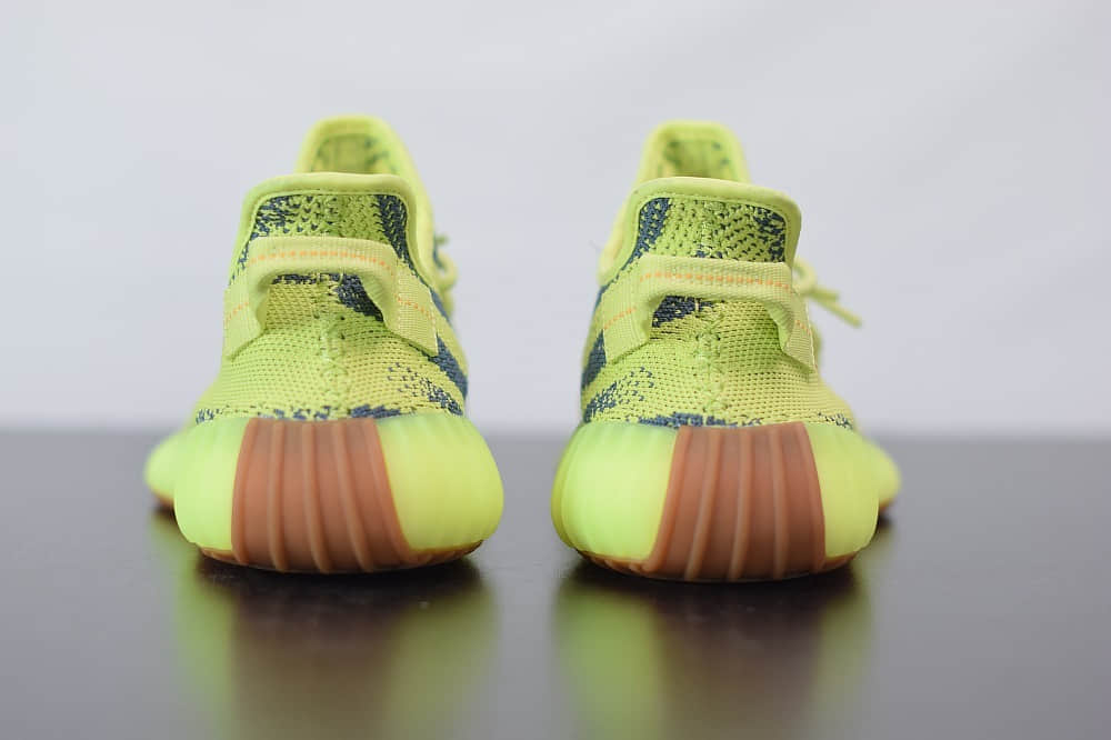 阿迪达斯adidas Yeezy Boost 350 V2黄斑马爆米花休闲慢跑鞋纯原版本 货号:B37572