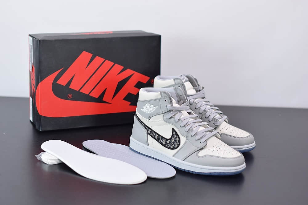 乔丹Dior x Air Jordan 1 High OG高帮迪奥联名AJ1纯原版本 货号:CN8607-002