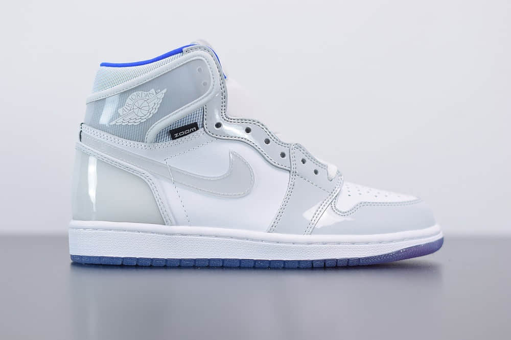 乔丹Air Jordan 1 Zoom R2T “Racer Blue” 白蓝小迪奥高帮板鞋纯原版本 货号:CK6637-104