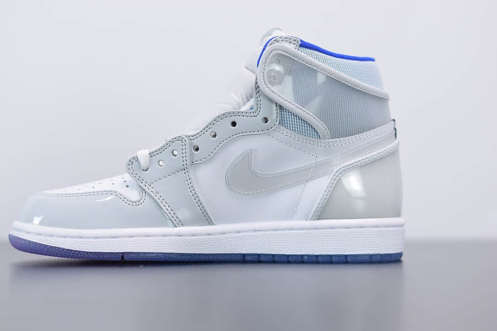 乔丹Air Jordan 1 Zoom R2T “Racer Blue” 白蓝小迪奥高帮板鞋纯原版本 货号:CK6637-104