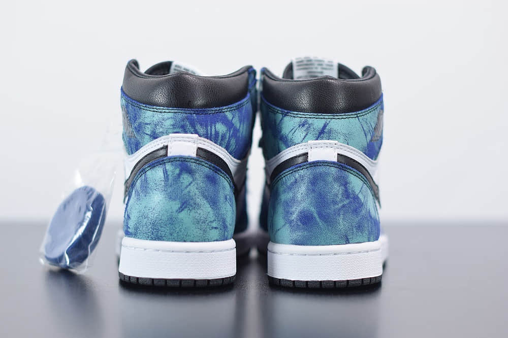 乔丹AirJordan 1 Retro Tie-Day AJ1高帮扎染配色板鞋纯原版本 货号：CD0461-100