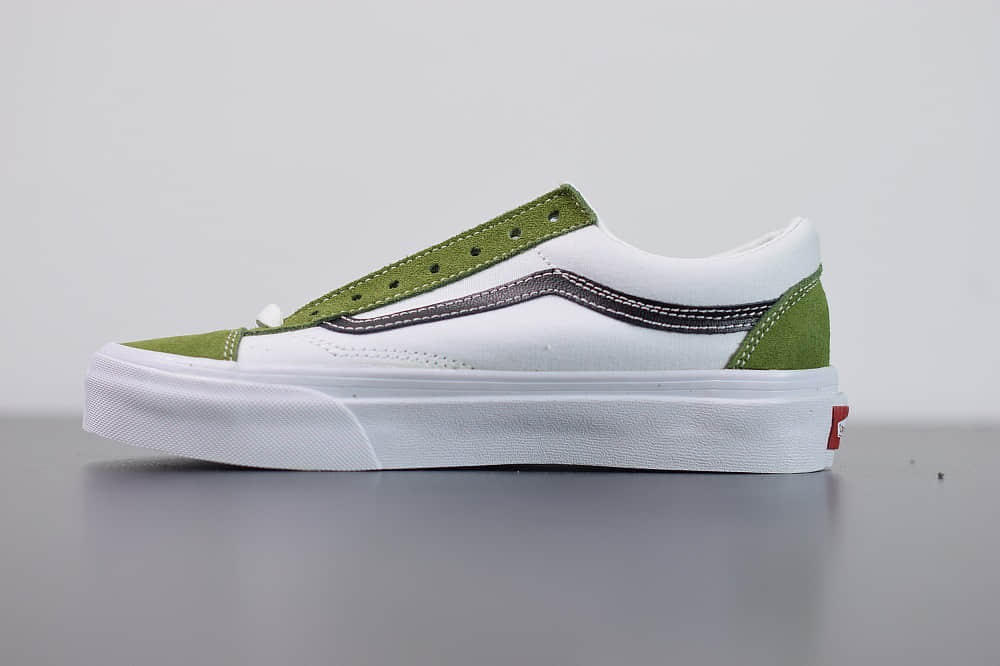 万斯VANS SALT WASH STYLE 36 DECON SF低帮牛油果白绿配色帆布鞋纯原版本 货号:VN0A3DZ3WZ6