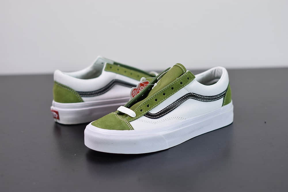 万斯VANS SALT WASH STYLE 36 DECON SF低帮牛油果白绿配色帆布鞋纯原版本 货号:VN0A3DZ3WZ6