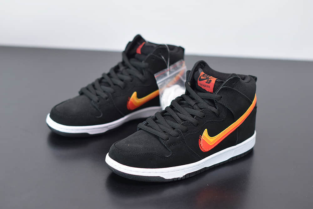 耐克Nike SB Dunk Low Truck lt pack高帮SB DUNK公路旅行黑橙色纯原版本板鞋 货号：BQ6826-003