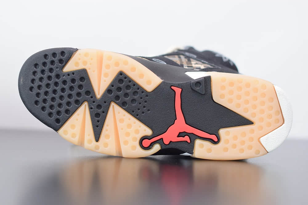 乔丹Air Jordanaj6 TS联名腰果花黑白文化篮球鞋纯原版本 货号:CT5058-001