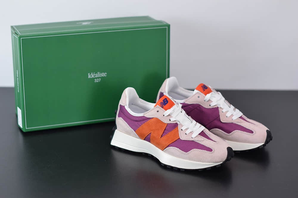 新百伦New Balance MS327复古先锋系列橘黄紫休闲运动慢跑鞋纯原版本 货号:WS327LAB