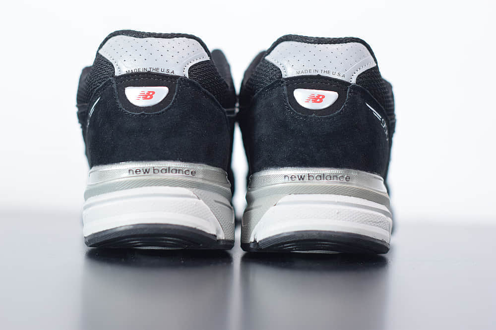 新百伦New Balanc 990V4灰黑美产系列经典复古休闲运动慢跑鞋纯原版本 货号：M990BK4