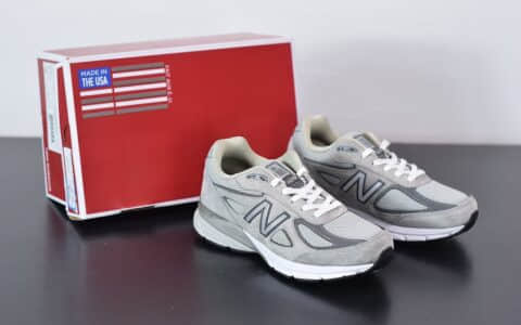 新百伦New Balanc 990V4灰白美产系列经典复古休闲运动慢跑鞋纯原版本 货号：M990GL4
