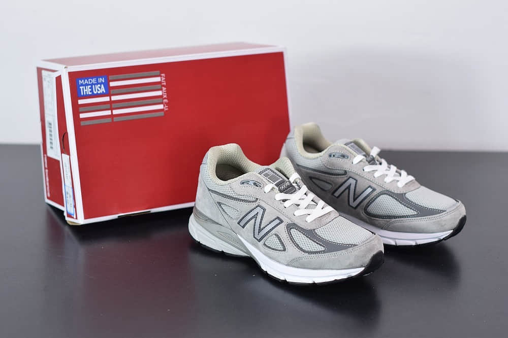 新百伦New Balanc 990V4灰白美产系列经典复古休闲运动慢跑鞋纯原版本 货号:M990GL4