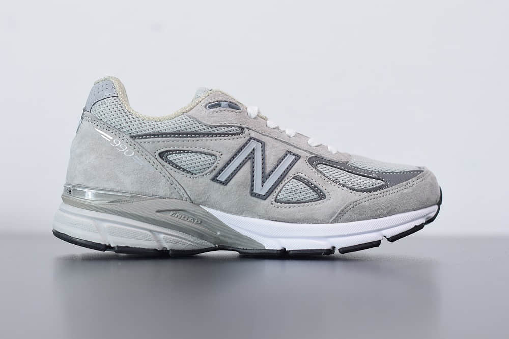 新百伦New Balanc 990V4灰白美产系列经典复古休闲运动慢跑鞋纯原版本 货号:M990GL4