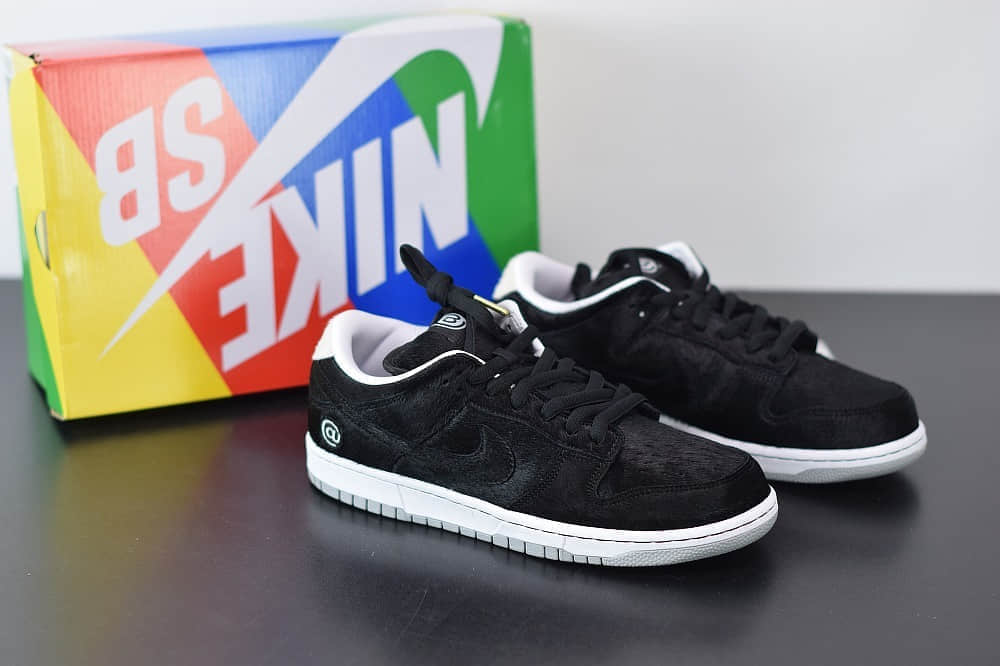 耐克Nike SB Dunk Low黑色低帮马毛面休闲板鞋纯原版本 货号:CZ5127-001