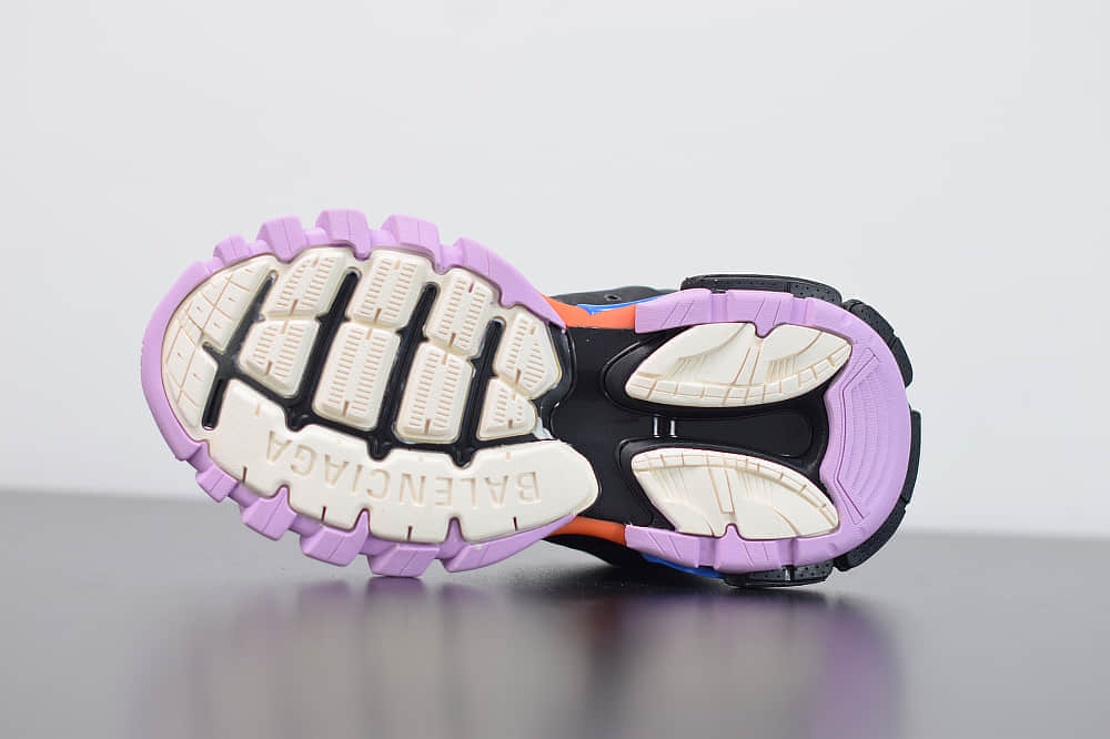 巴黎世家Balenciaga Sneaker Tess s.Gomma MAILLE WHITEORANGE黑紫色三代户外概念鞋纯原版本