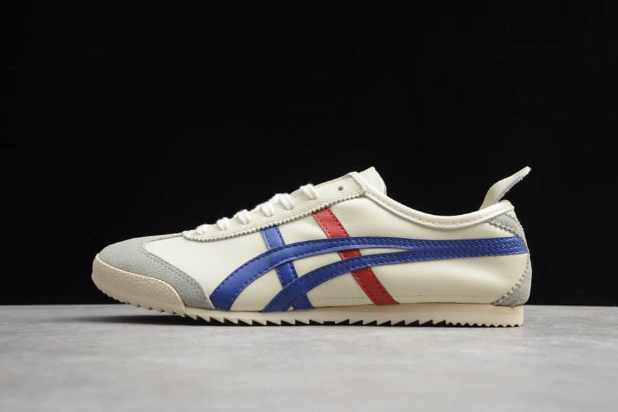 亚瑟士Asics Onitsuka Tiger MEXICO 66鬼冢虎蓝白休闲鞋纯原版本 货号:TH2J4L-0142