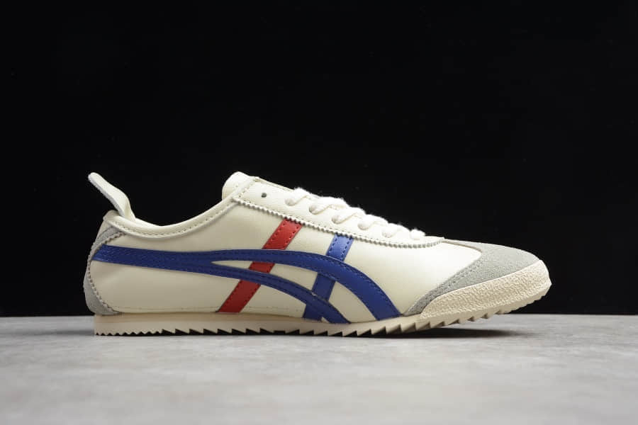 亚瑟士Asics Onitsuka Tiger MEXICO 66鬼冢虎蓝白休闲鞋纯原版本 货号:TH2J4L-0142