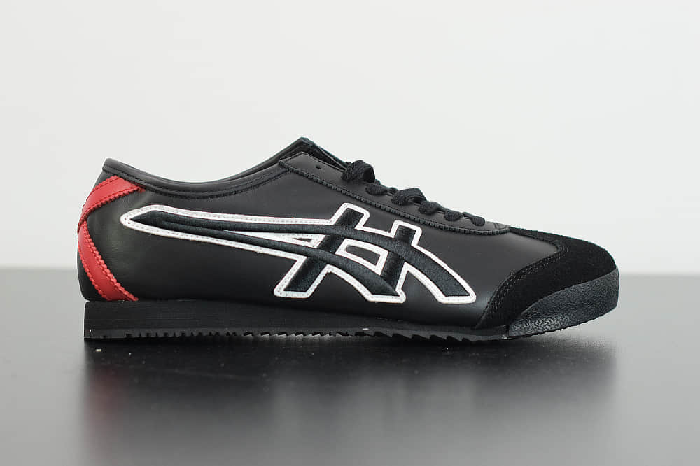 亚瑟士Givenchy x Onitsuka Tiger Mexico 66 GDX 纪梵希亚瑟士鬼冢虎黑红联名限定系列休闲运动鞋纯原版本 货号：1183A623-001