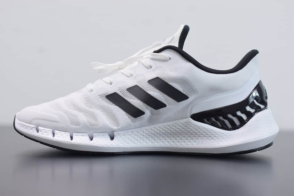 阿迪达斯Adidas Climacool清风系列黑白休闲慢跑鞋纯原版本 货号:FW1221