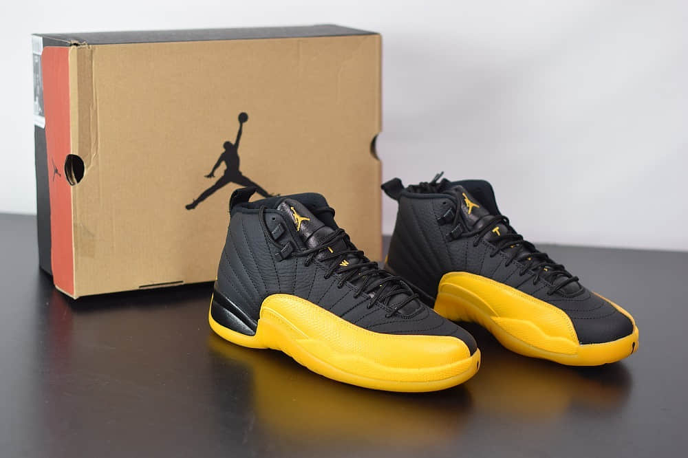 乔丹Air Jordan 12 Retro AJ12 乔12黑金运动篮球鞋纯原版本 货号:130690-070