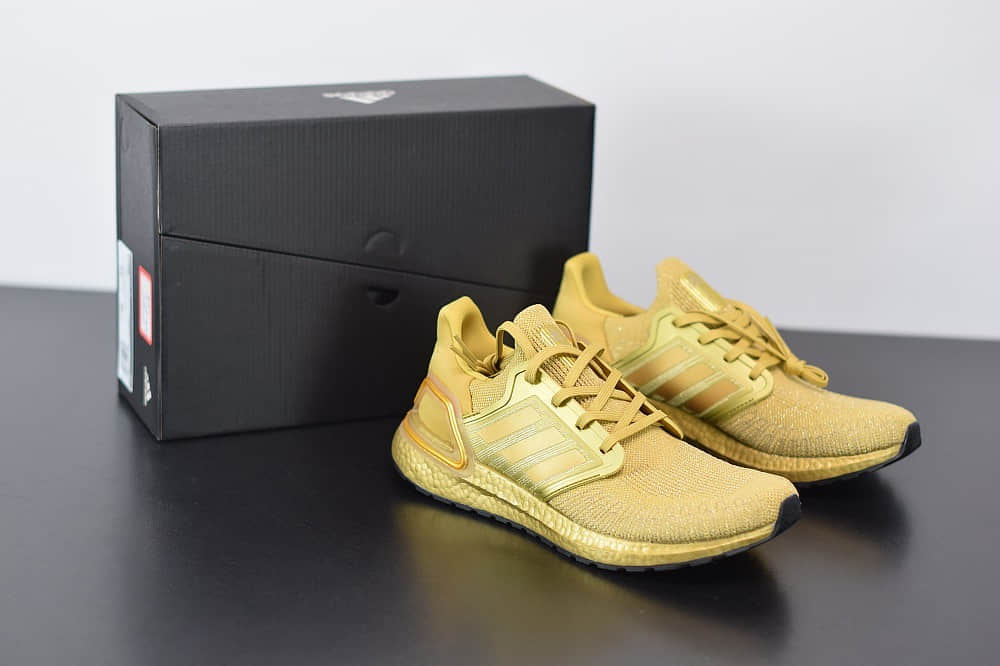 阿迪达斯Adidas Ultra Boost All Terrain金色爆米花中底休闲跑步鞋纯原版本 货号：FY3448
