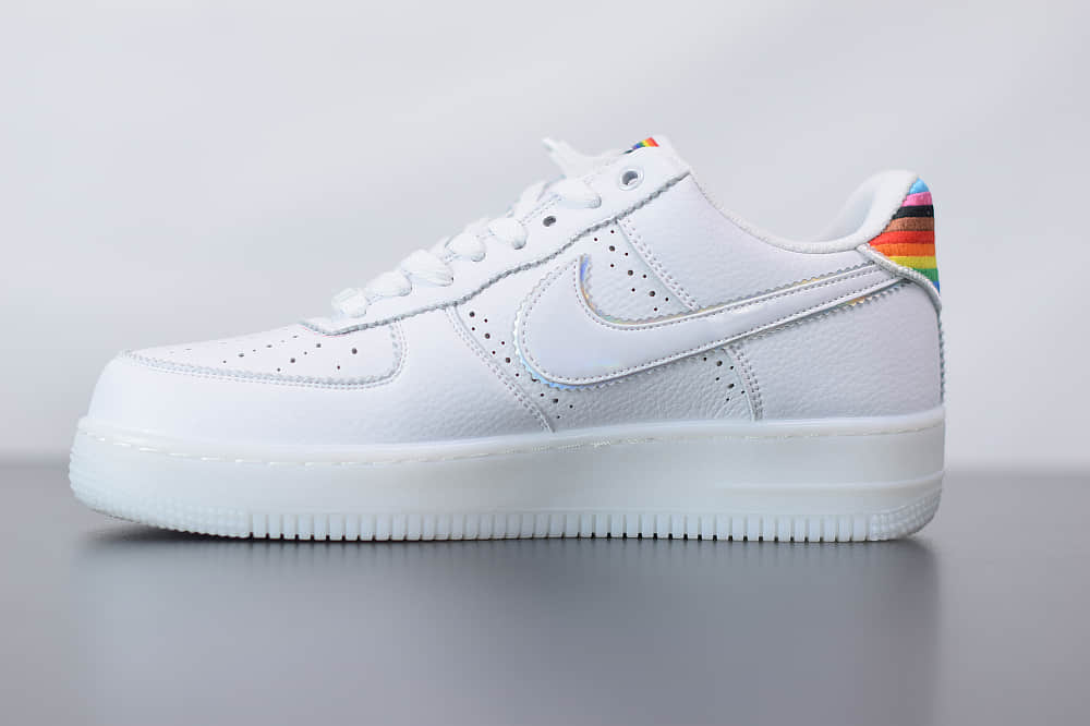 耐克Air Force 1 Betrue彩虹空军一号低帮百搭休闲运动板鞋纯原版本 货号:CV0258-100