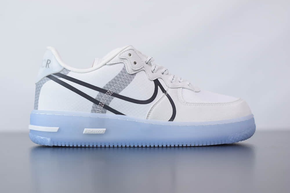耐克Nike Air Force 1 React QS Light Bone冰块空军一号板鞋纯原版本 货号:CQ8879-100
