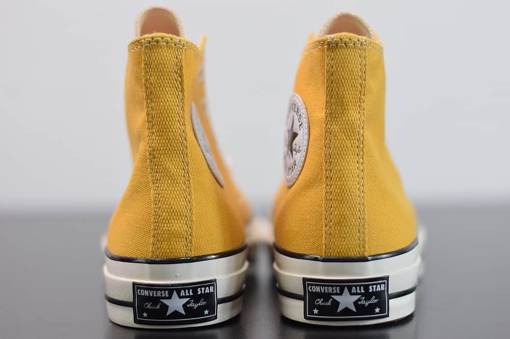 匡威converse all star1970S三星标高帮落叶黄硫化帆布鞋纯原版本 货号:162054C