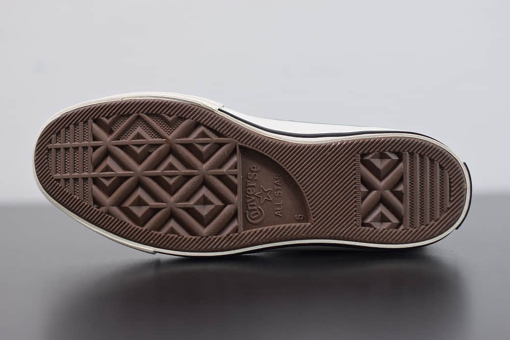 匡威converse all star1970S三星标高帮酒红色硫化帆布鞋纯原版本 货号：162051C