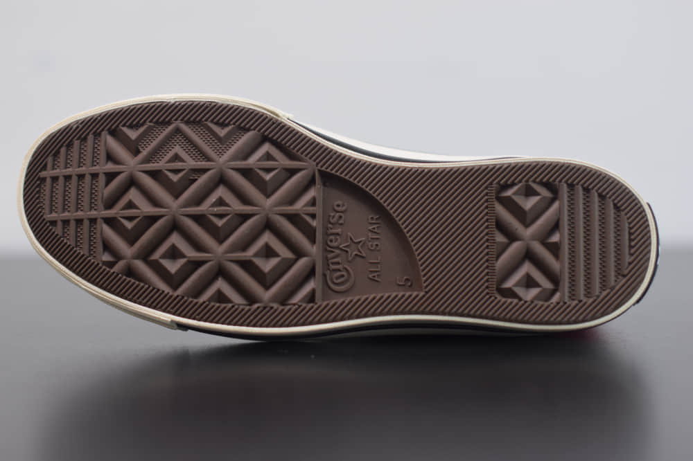 匡威converse all star1970S三星标高帮粉色硫化帆布鞋纯原版本 货号：161417C