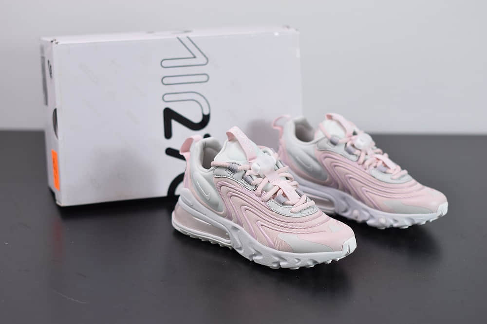 耐克Nike Air Max 270 React ENG白粉气垫运动鞋纯原版本 货号:CK2595-001