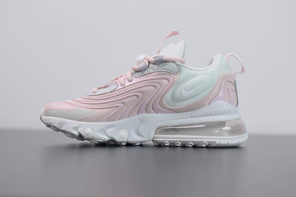 耐克Nike Air Max 270 React ENG白粉气垫运动鞋纯原版本 货号:CK2595-001