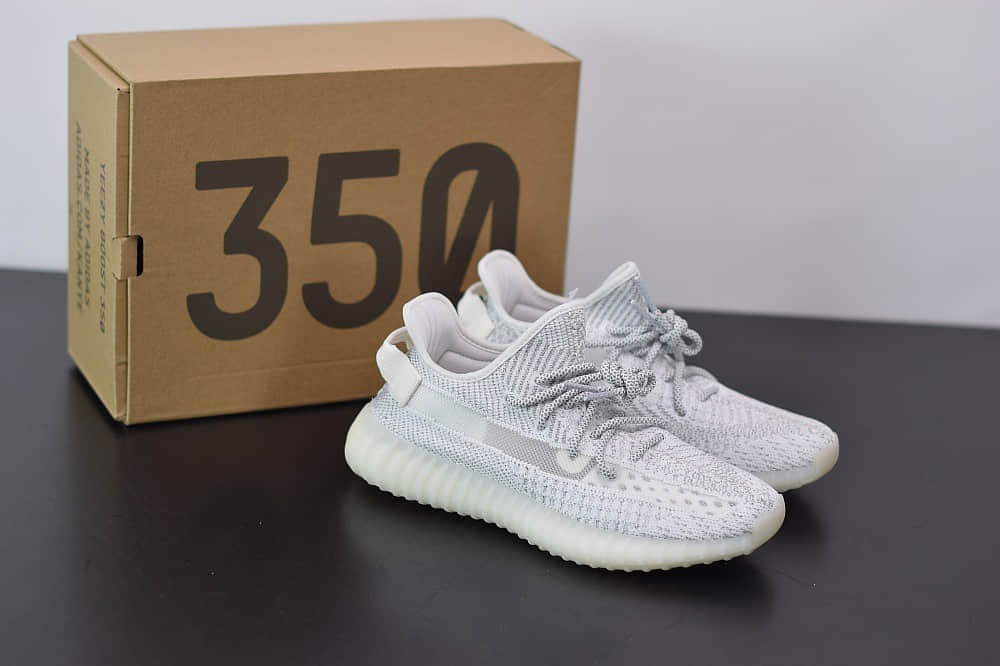 阿迪达斯ADIDAS YEZZY 350 V2白色满天星休闲慢跑鞋纯原版本 货号:EF2367